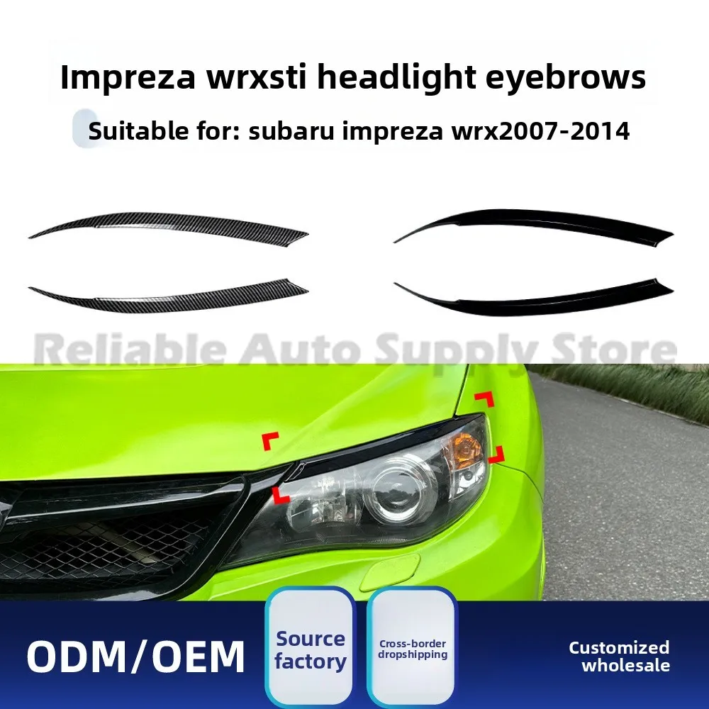 

For Subaru WRX Impreza STI 2007-2014 Headlight Eyebrow Decal Sticker Premium Quality Auto Decoration Upgrade Stylish Look