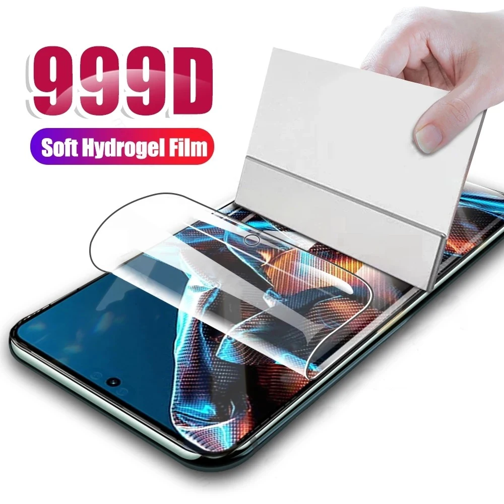 Hydrogel Film For Xiaomi Poco F5 X4 Pro 5G Screen Protector For Poco X5 F5 M4 M5 S Pro F4 F3 X3 GT C51 C55 C40 C50 Not Glass