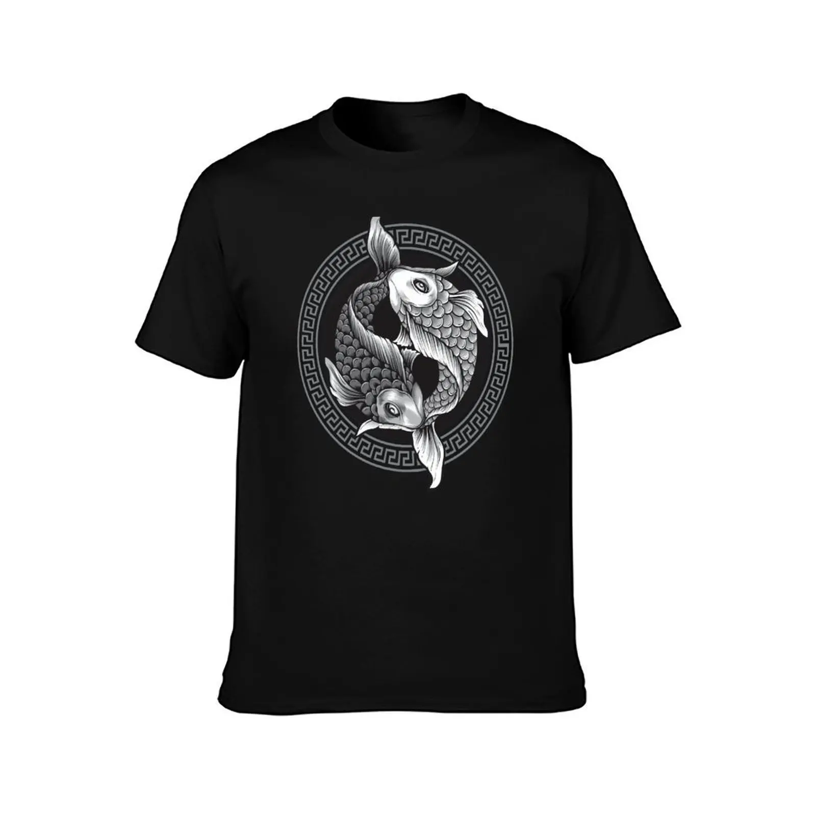Pisces Birth Sign Yin And Yang T-Shirt Sporty Breathable Short Sleeve T-Shirt