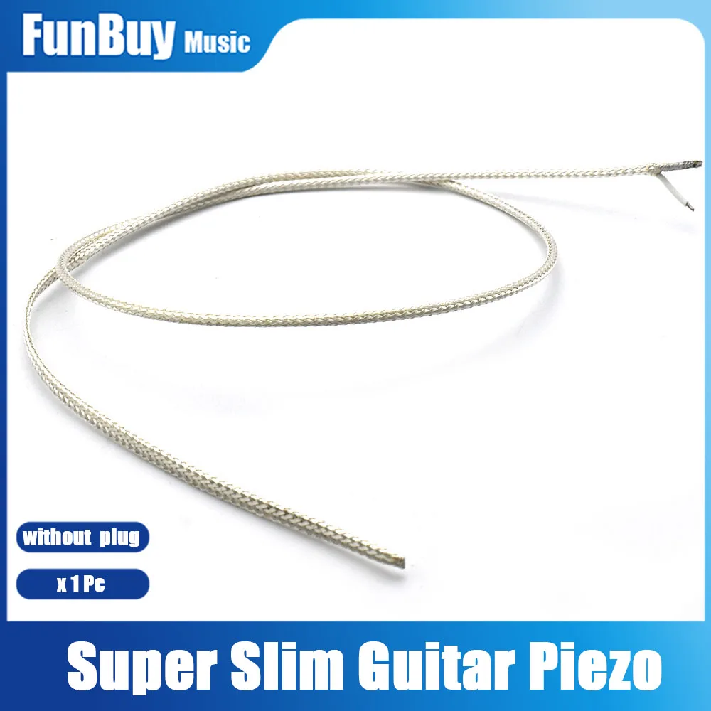 Ultra Slim Under Saddle Guitar EQ Preamp Piezo Acoustic Classical Guitar Pickup Piezo Silver Guitarra Accessories