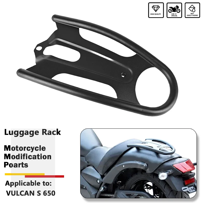 

Solo Luggage Rack Stainless Steel Rear Baggage Carrier Fits For Kawasaki Vulcan S ABS SE CAFE EN650 VN650 VN 650 S650 2015-2024