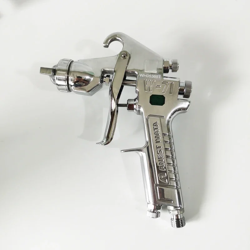 Japan Iwata W-71 Spray Gun Car Furniture Paint Spraying High Atomization 1.0/1.3/1.5/1.8 Nozzle On The Pot