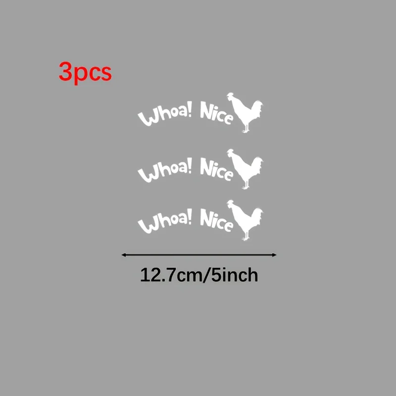 3Pcs/Set Funny Rooster Silhouette with 