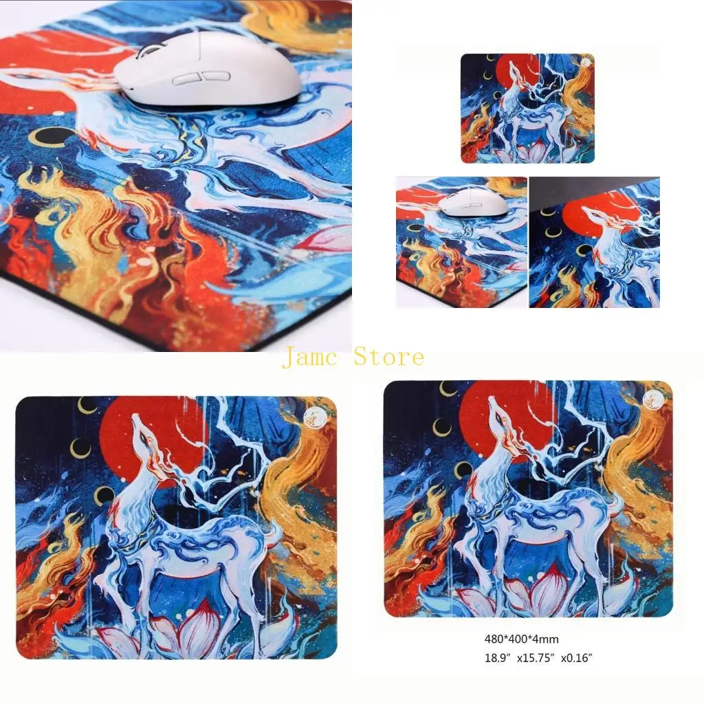 

LX0B Коврик для мыши Esptiger Натуральный каучук MicroCoat Коврик для мыши Esptiger 480×400x4 мм, большой