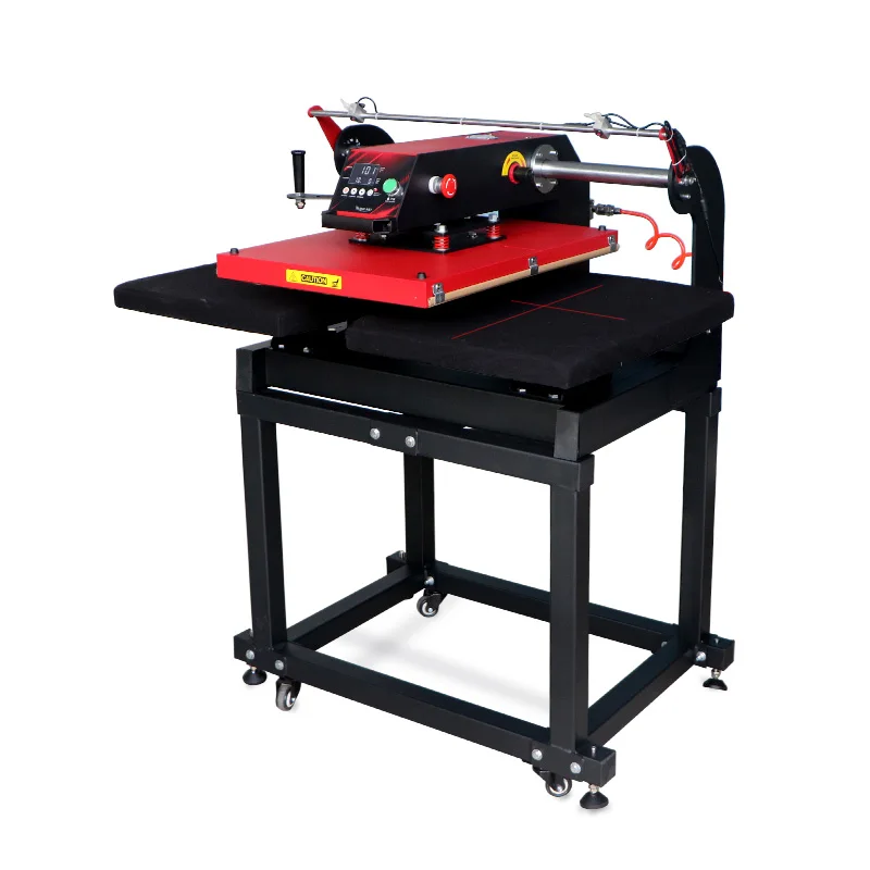 

RS-T260 40*60CM New Condition Pneumatic Heat Press Machine Auto Double Work Station For Garment Home Use Bearing Core Components