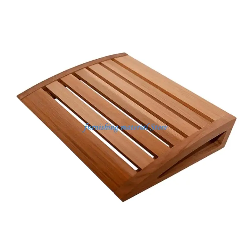 Y5GD Ergonomic Neck Support Pillow Wooden Sauna Headrest Comfortable Relaxation Pillow Universals Steam Room Accessories