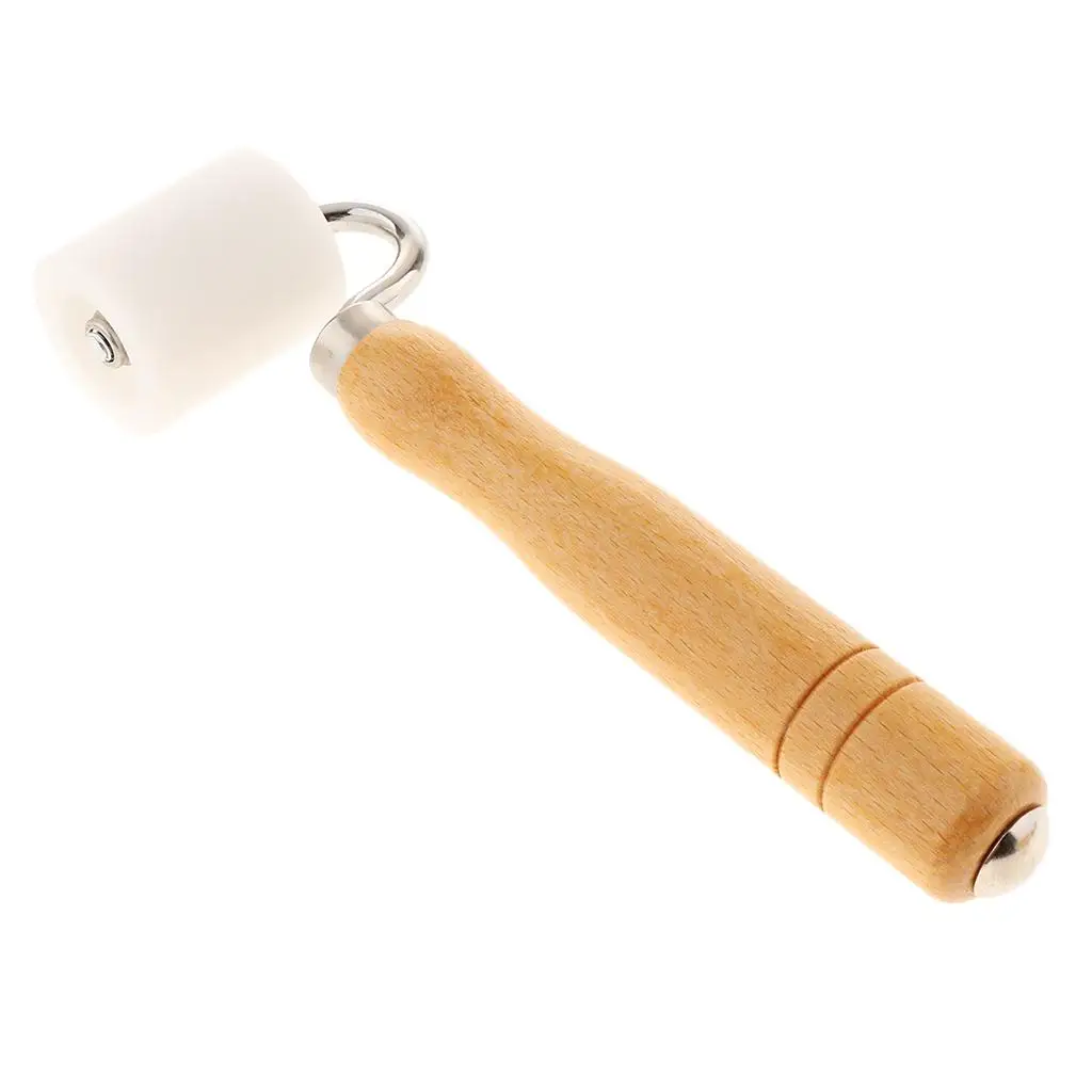 Wooden Handle Smooth Surface Wallpaper Edge Seam Roller DIY Hand Pressure Rollers