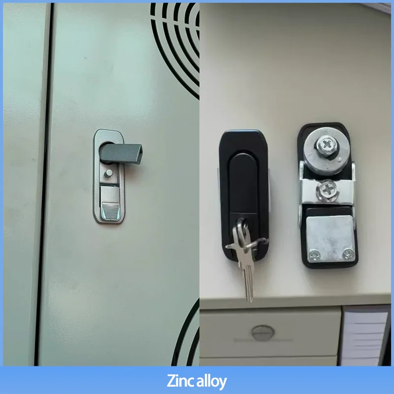 Zinc Alloy New Flat Lock Spring Lock Electrical Cabinet Distribution Box Industrial Equipment Mechanical Door