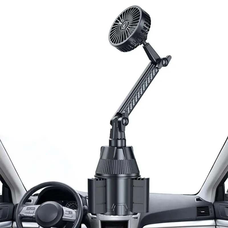 Cup Holder Fan Flexible Small Cooling Fan USB Car Fan Car USB Fan USB Cooling Fan With Extendable Base For Car Cup Holder