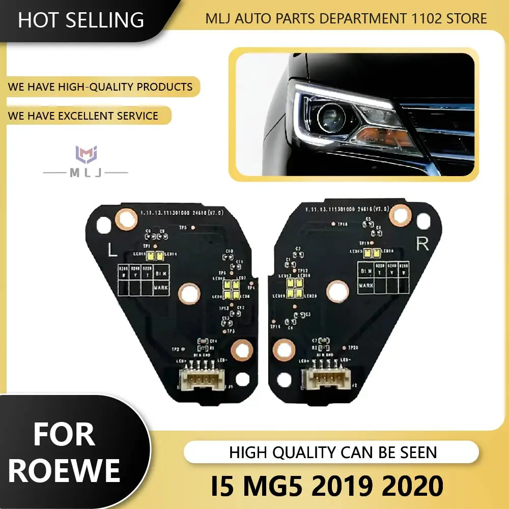 

For ROEWE I5 MG5 2019 2020 Car Headlight LED Module DRL Board Daytime Running Light Source Chip Angel Eye Chip Car Accessories