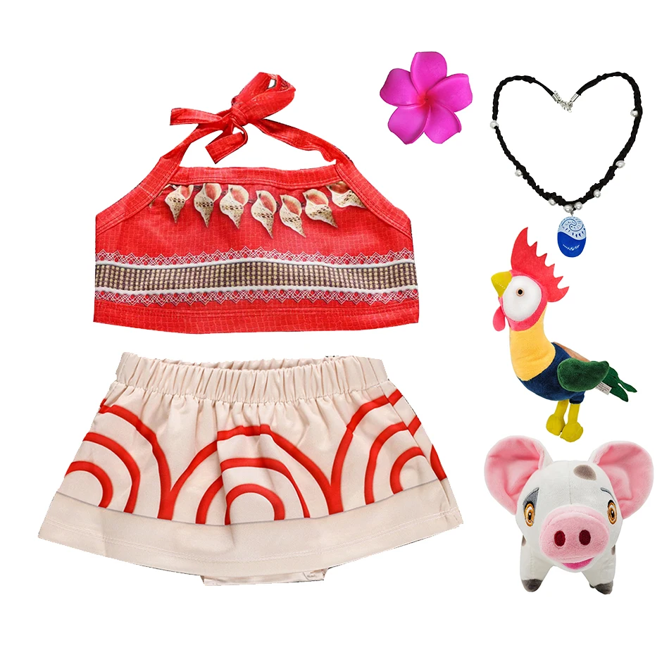 

Платье для косплея Моаны для маленьких девочек, элегантное платье принцессы на тему Хэллоуина, детское платье Vaiana для девочек, детские комплекты из 2 предметов