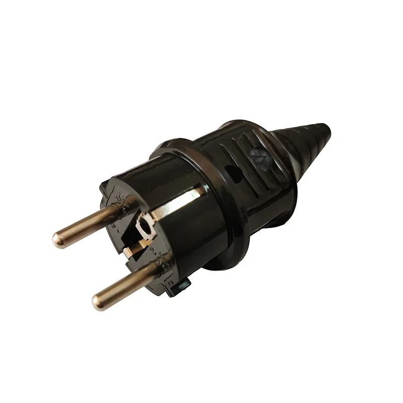 1 Pcs EU European AC Power Connector Plug with Socket Power Cord Convertor 2.5A Electric Rewireable Plug Male Female Adapter
