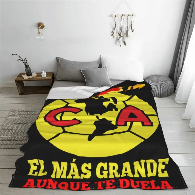 Club America Mexico Aguilas Soccer Blanket Plush New Style Super Soft Bedding Supply Home Decotation