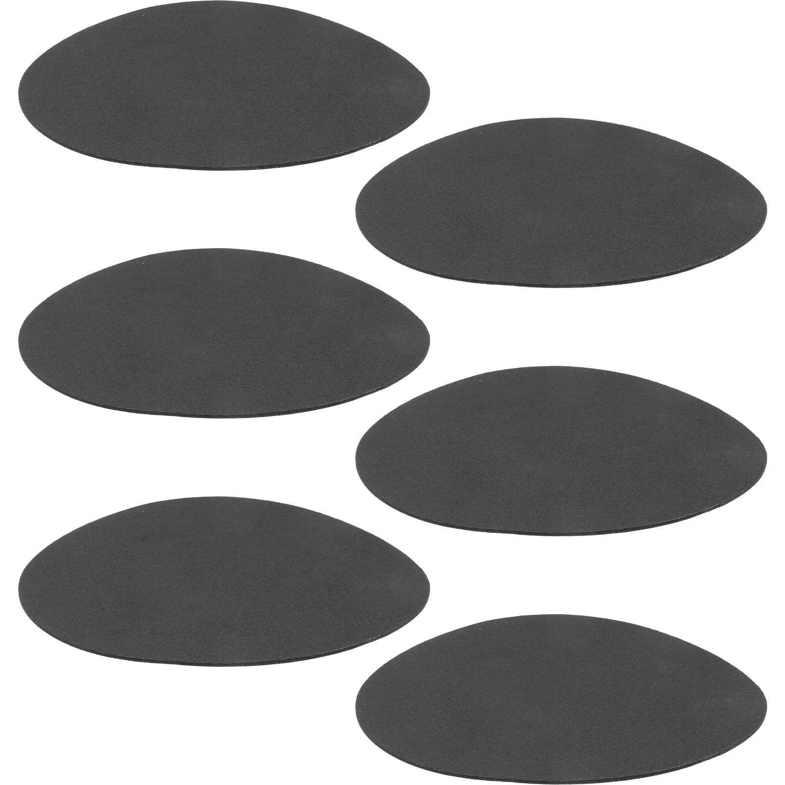 6 Pcs Furniture Pads Non-slip Mat Table Lamp Small Cushion Bases Only Black Accessory Sticker
