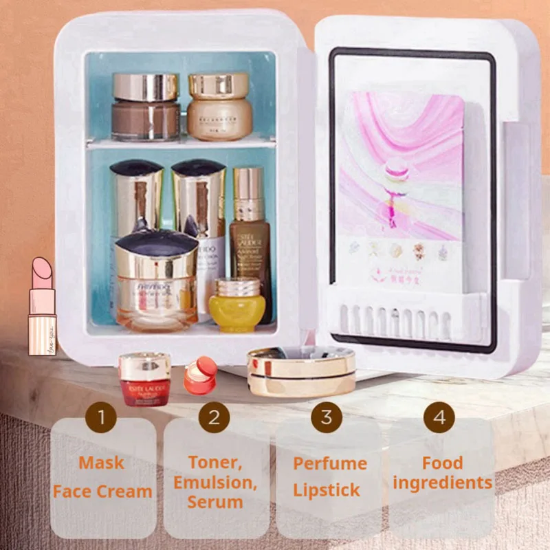 Маленький холодильник 12 В автомобильный холодильник Annan USB Beauty s Annan 4L мини-маленький холодильник автомобильный домашний двойного назначения g