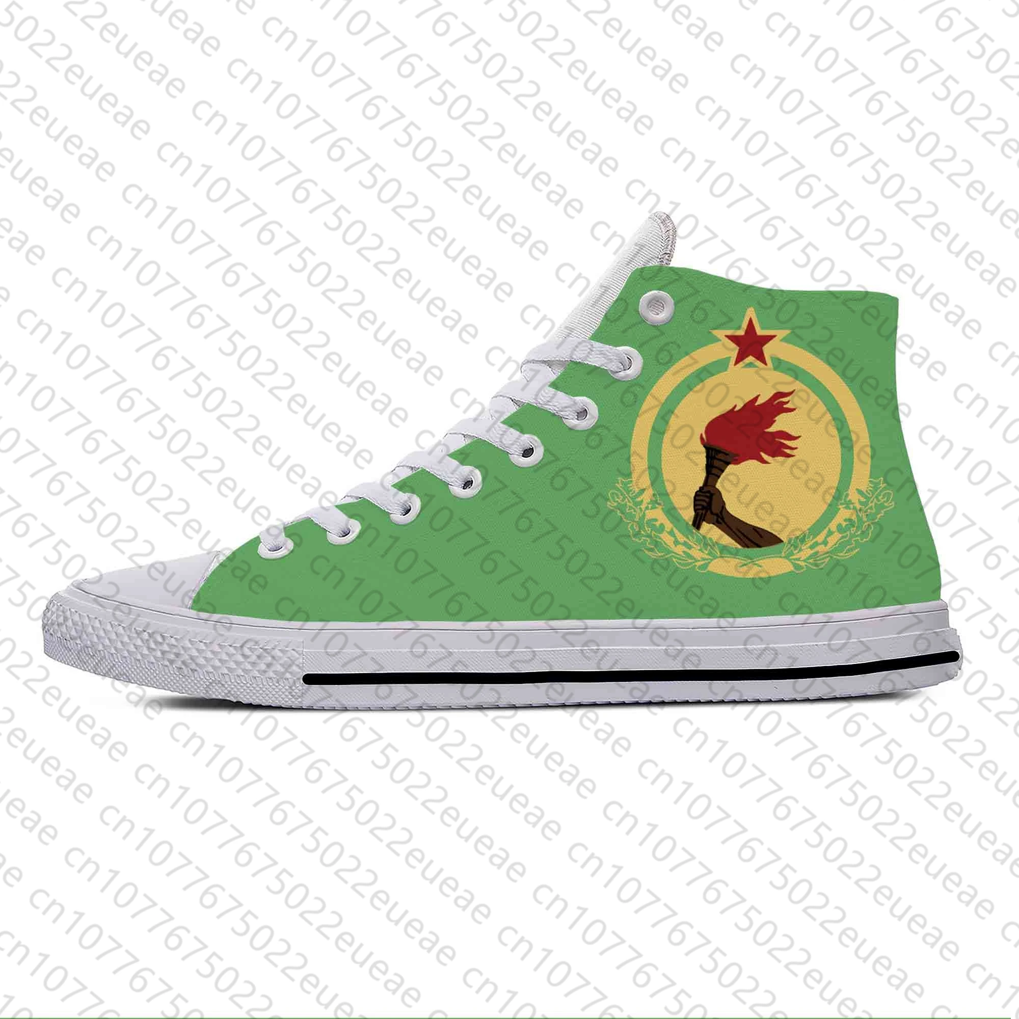 Congo Zaire Flag Patriotic Funny Fashion popolare scarpe di stoffa Casual High Top leggero traspirante stampa 3D uomo donna Sneakers