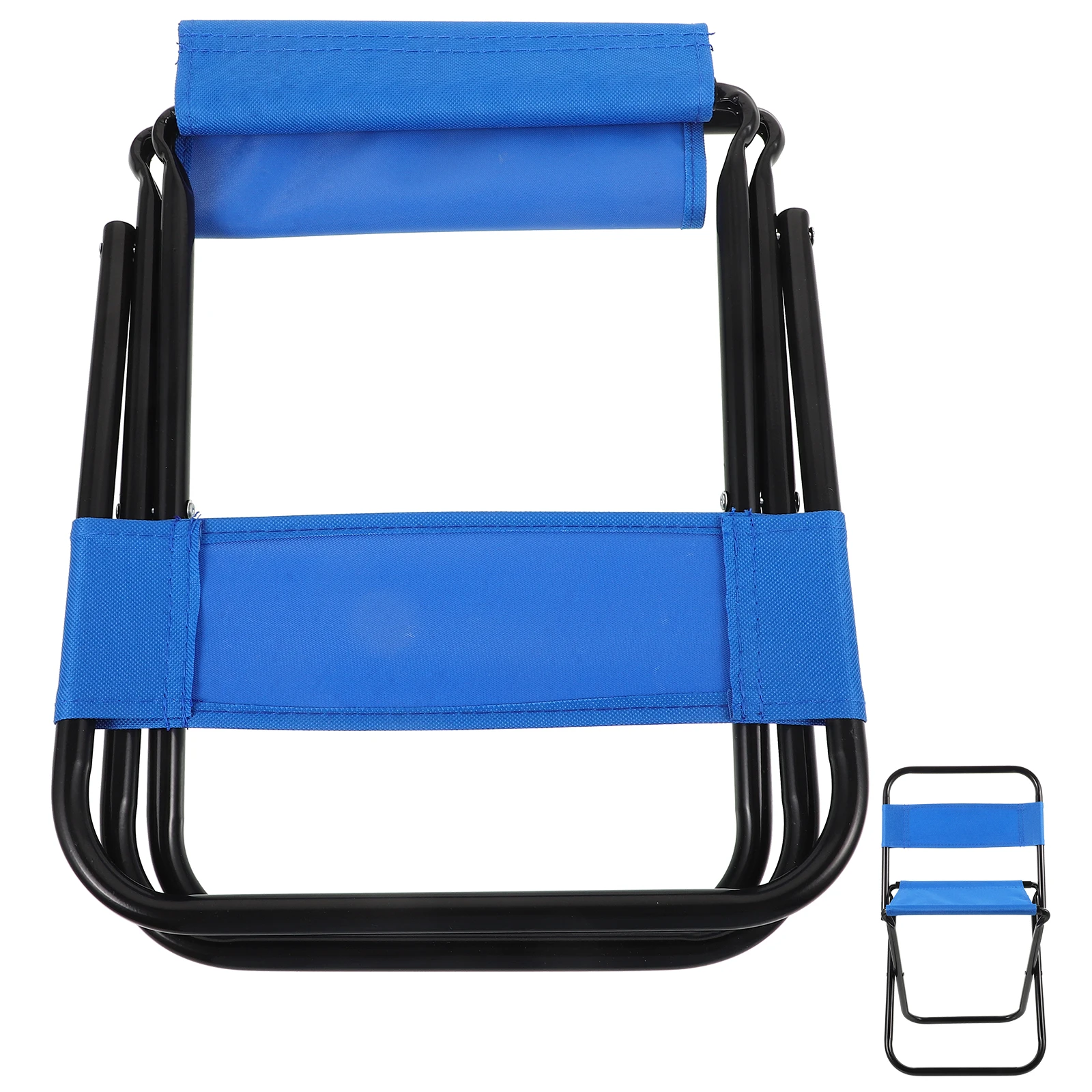 

Outdoor Folding Chair Compact Camping Foldable Small Portable Blue Fishing Travel Lightweight Ergonomic Design Store