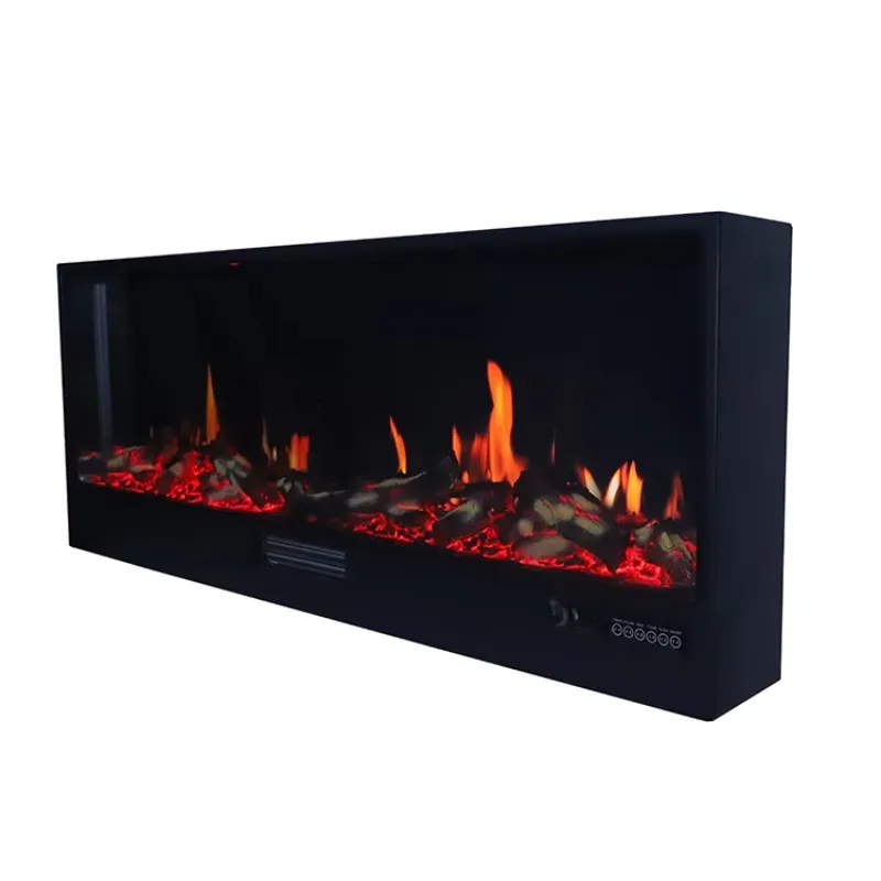 Sicherer und zuverlässiger E-Smart 3D APP-gesteuerter echter Flammen-günstiger dekorativer elektrischer Polystone-Kamin