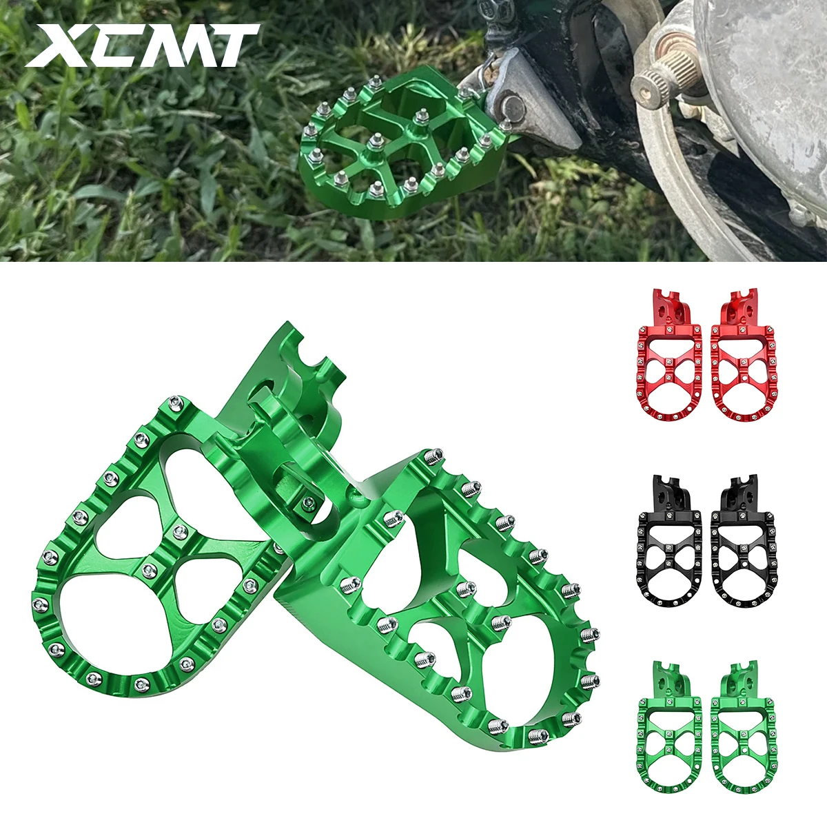 

Motorcycle CNC Rests Pedals Footpegs Foot Pegs For Kawasaki KX KLX KXF 250 450 250F 450F 250X 450X 450R 2006-2023 Accessories
