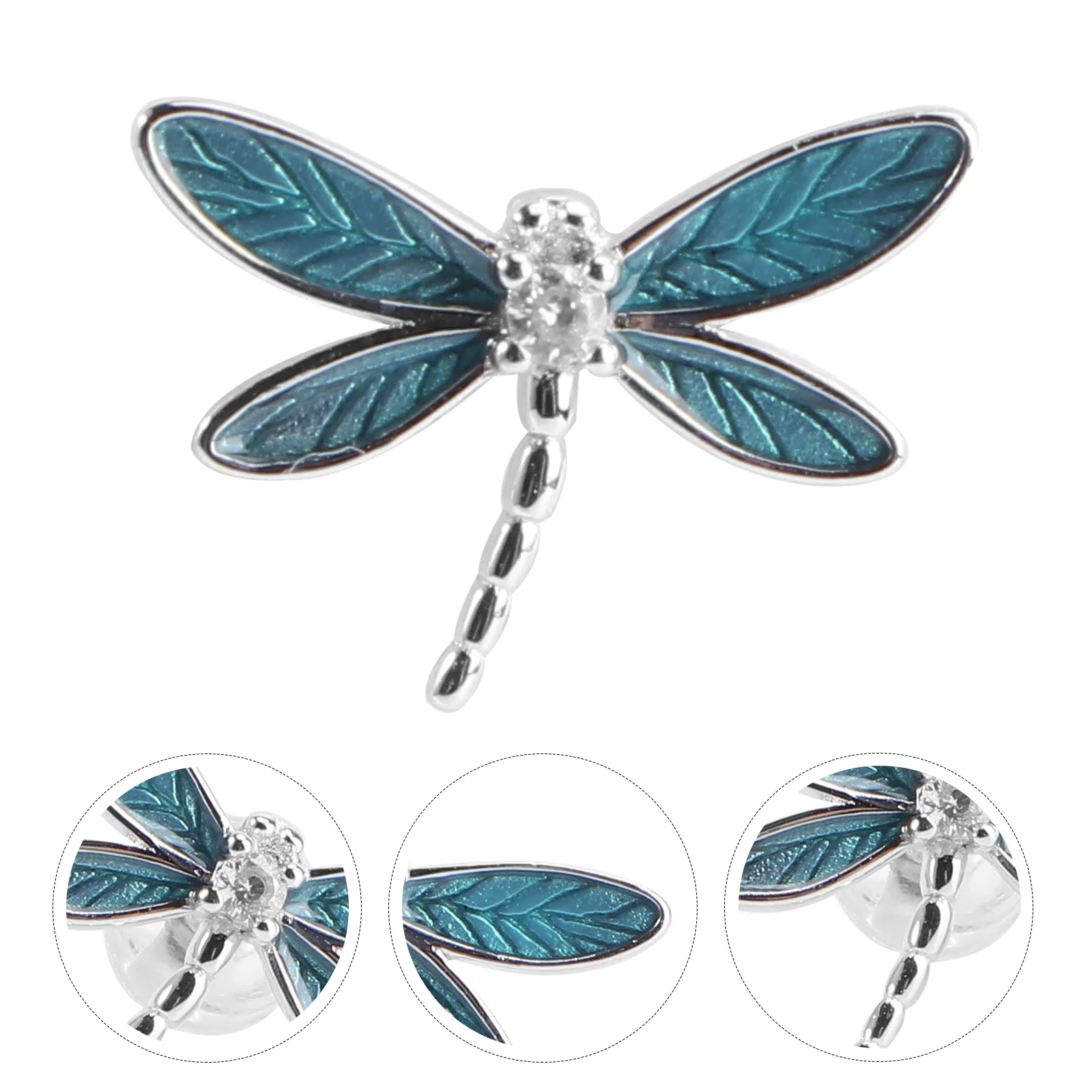 

S925 Silver Dragonfly Ears Earrings Charm Fashion Earrigns Fashionable Ear-studs Miss Animal Hanging