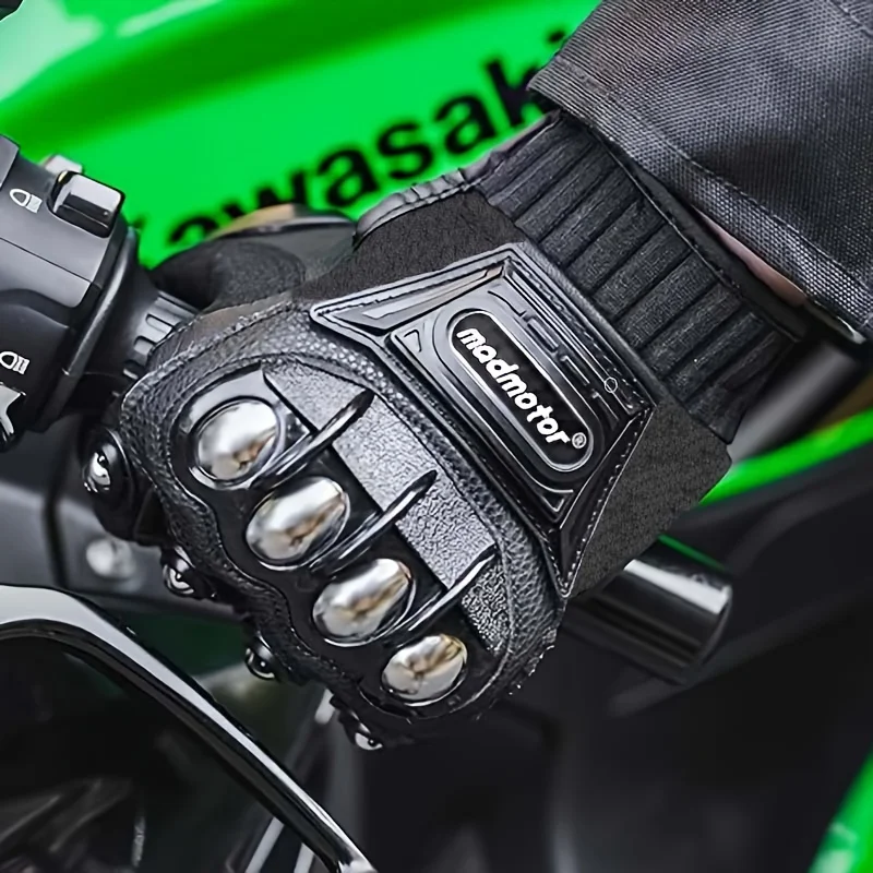 

Steel Hard Touchscreen Outdoor Gloves - Professional Motorcycle Gloves for Sports Racing, Hunting, Cycling and Fighting