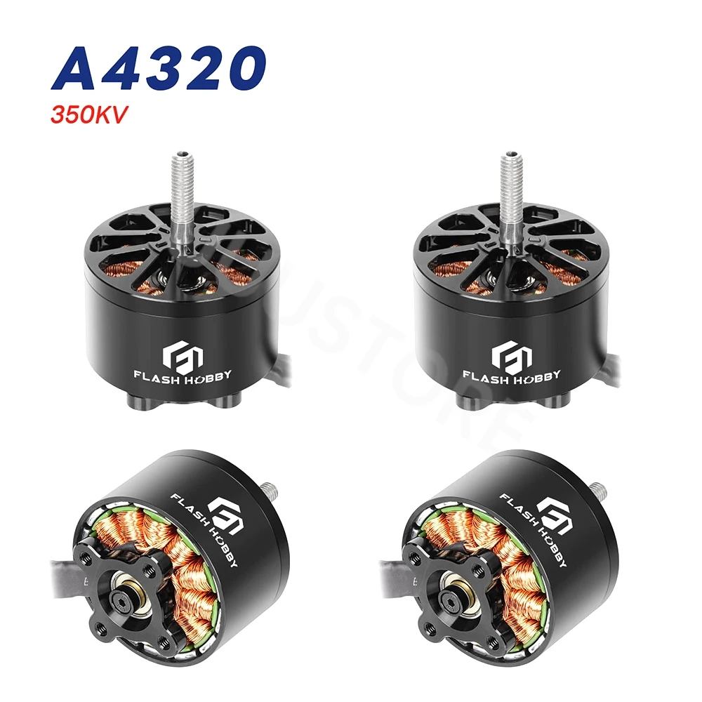 4PCS Flashhobby A4320 4320 350KV 700KV 6-12S High Speed Brushless Motor Long Range X-Class RC FPV Drone Model