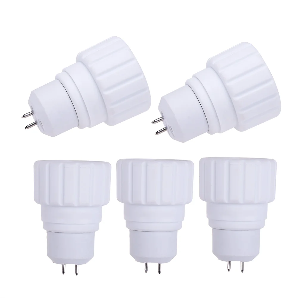 5pcs MR16 to GU10 Converter Light Adapter Professional Light Bulb Adaptor for Household Bulb Lamp Switching Lighting Parts