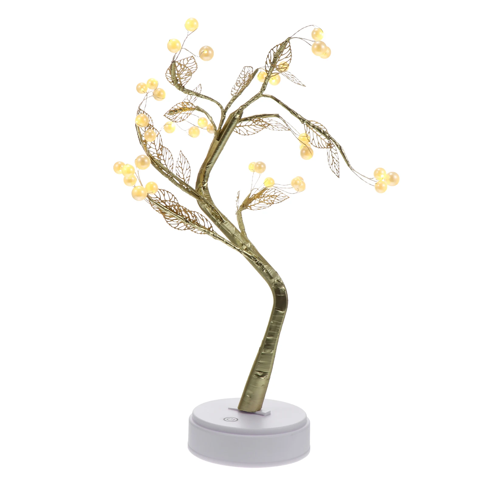 

Small Tree Light LED Neon Lamp Golden Decor Creative Festival Decorations USB Powered Iron Material
