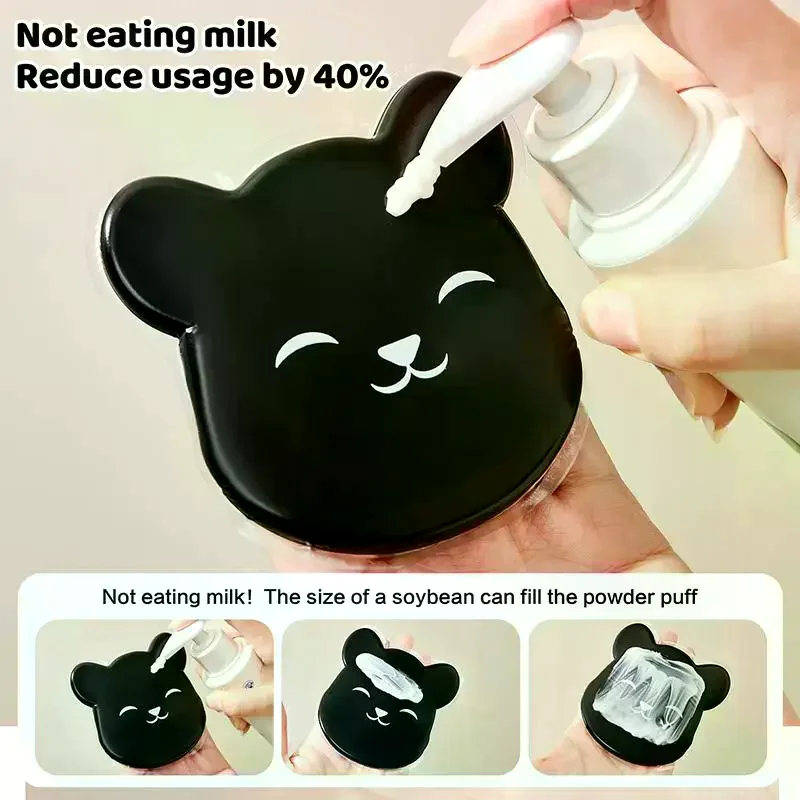 Bear-shaped Body Lotion Glove Self-Tanning Mitt Prevents Sticky Hands Applicator Soft Silicone Powder Puff Makeup Applicator
