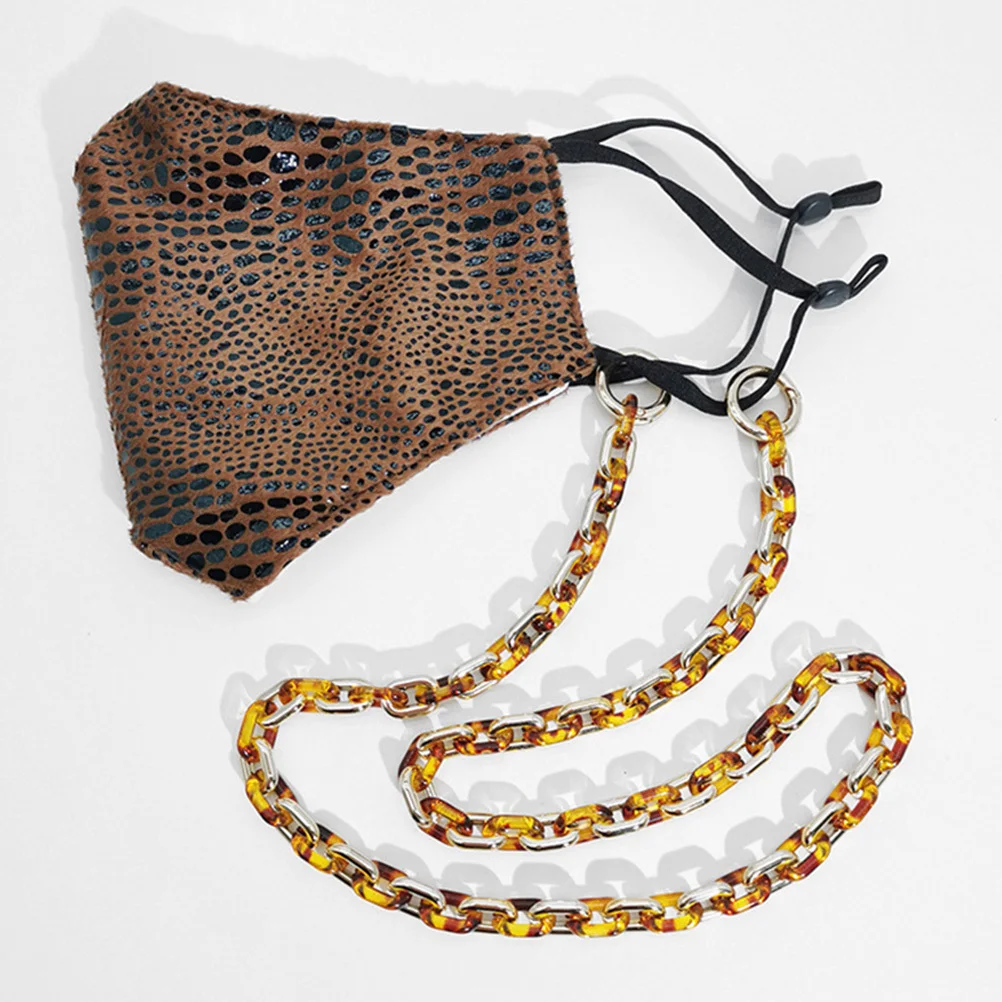 1 قطعة ليوبارد طباعة سلسلة النظارة حقيبة يد سلسلة ملحق حقيبة كروسبودي استبدال حزام الاكريليك حقيبة الملحقات