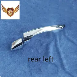 Chrome Exterior Door Handle Set for Hyundai Santa Fe Rear Left & Right 2013-2016 Auto Accessories Car Parts Exterior Handles