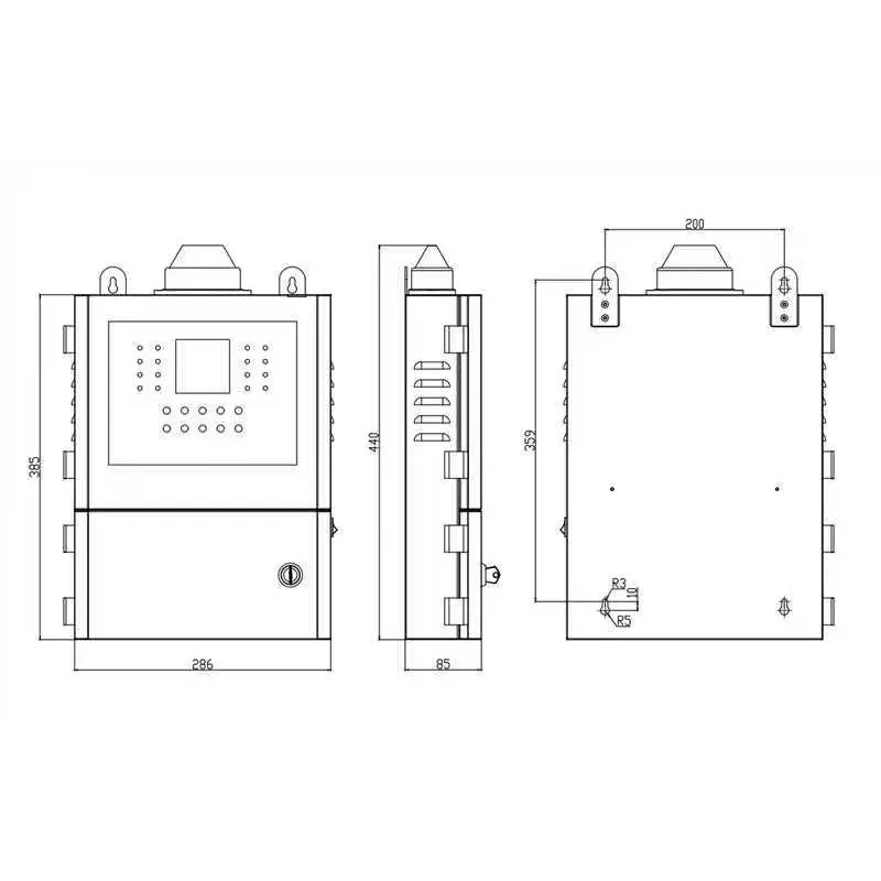 Explosion Proof Fixed Gas Detector Concentration Alarm 1% Accuracy For Combustible Gases CH4 C3H8 H2 CO H2S NH3 O3