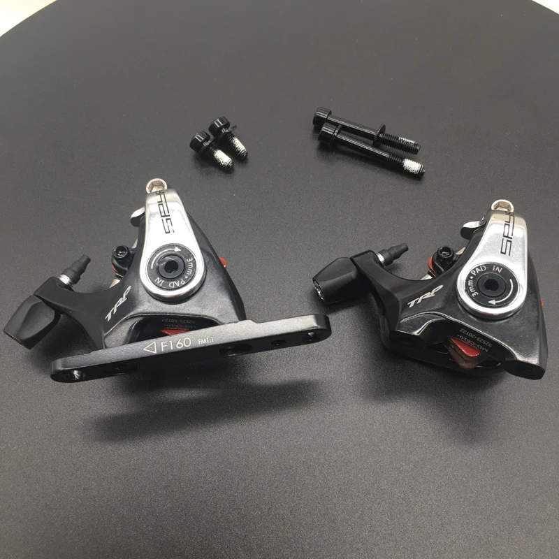 الأصلي TRP سباير سبيكة الميكانيكية مكبح قرصي الفرجار شقة جبل سباير MD-C610 سباير الفرجار F160 F140 محول لا الدوار #3