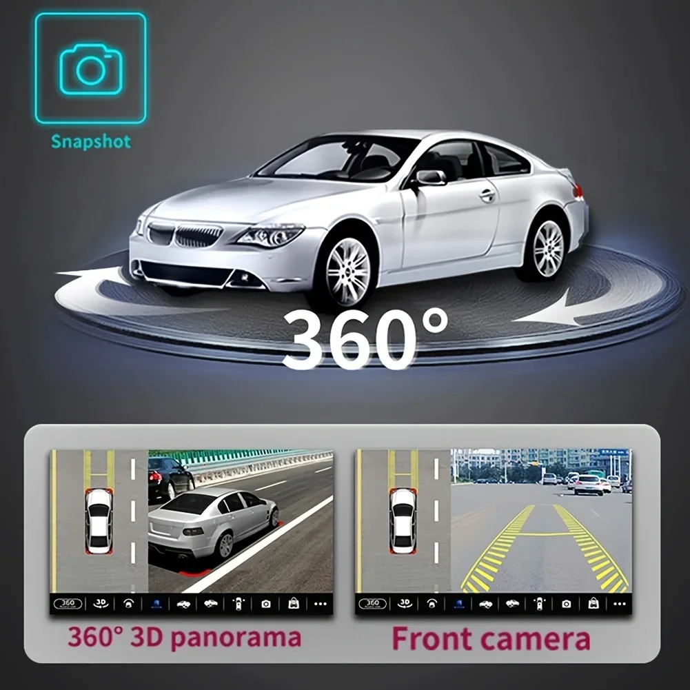 360 Car Camera Panoramic Surround View 720P 1080P AHD Right+Left+Front+ Rear View Camera System for Android Auto Radio