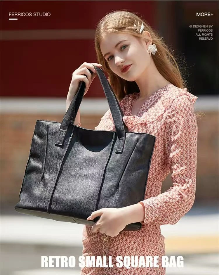 2027 New Fashion Women Handbags Genuine Leather Ladies Shoulder Bags Female Brand Luxury Real Natural Leather Top-Handle Bags