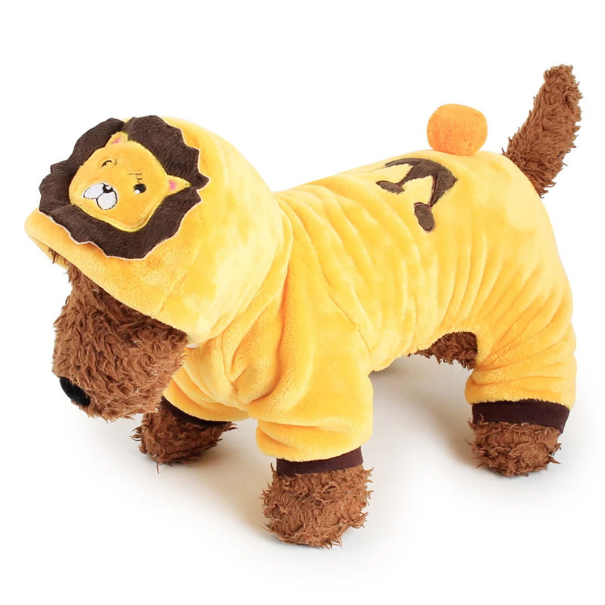 

Pet Transformation Comfortable Warm Four Feet Clothes Halloween Dog Lion Costume Party Dog Lion Hoodie Small Coat