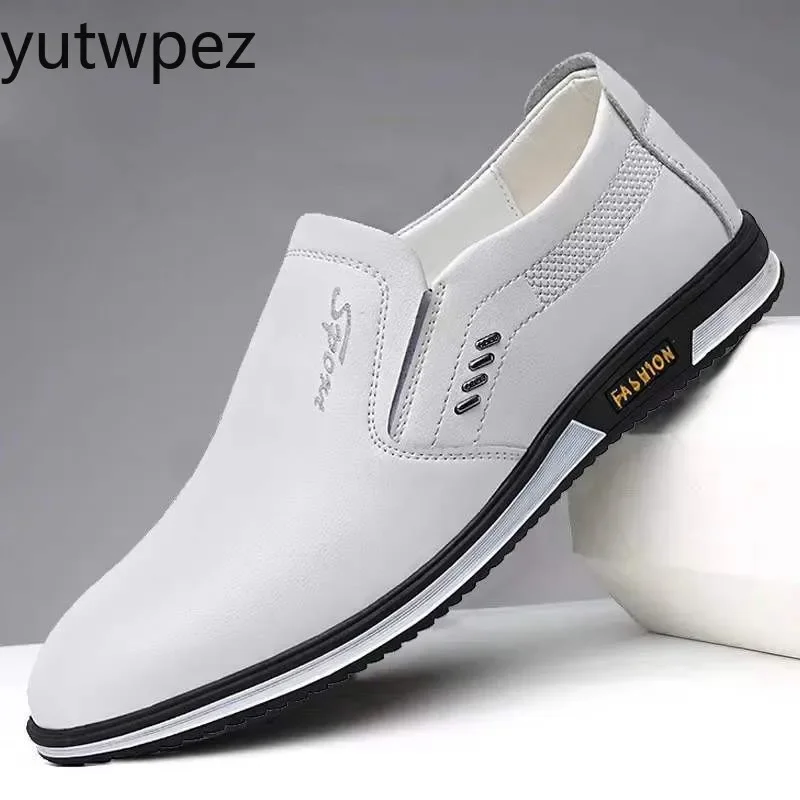 Bequeme Loafer Slipper für Herren, rutschfeste Fahrschuhe, hochwertige Herrenschuhe, große Größen, luxuriöse Herren-Lederschuhe – Detail 4