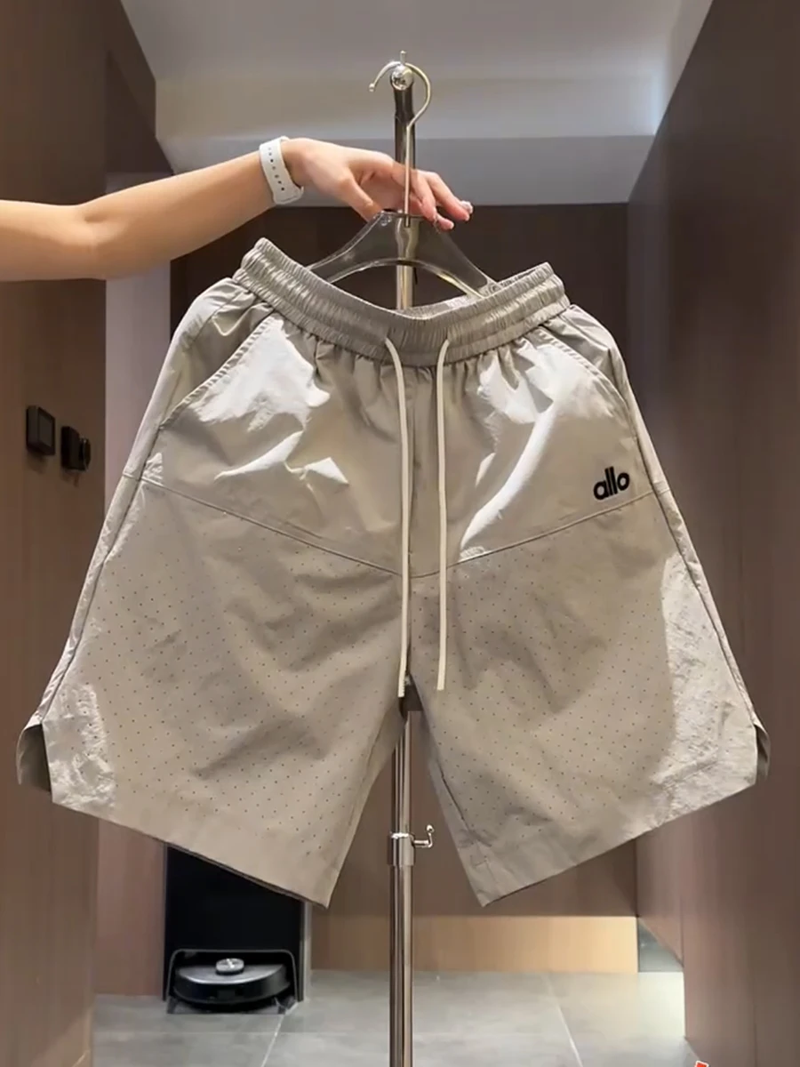 

Summer 2026 Men's Faion Letter Embroidery Casual orts Thin Breathable Qui Dry Comfortable mid Waist Youth Summer orts