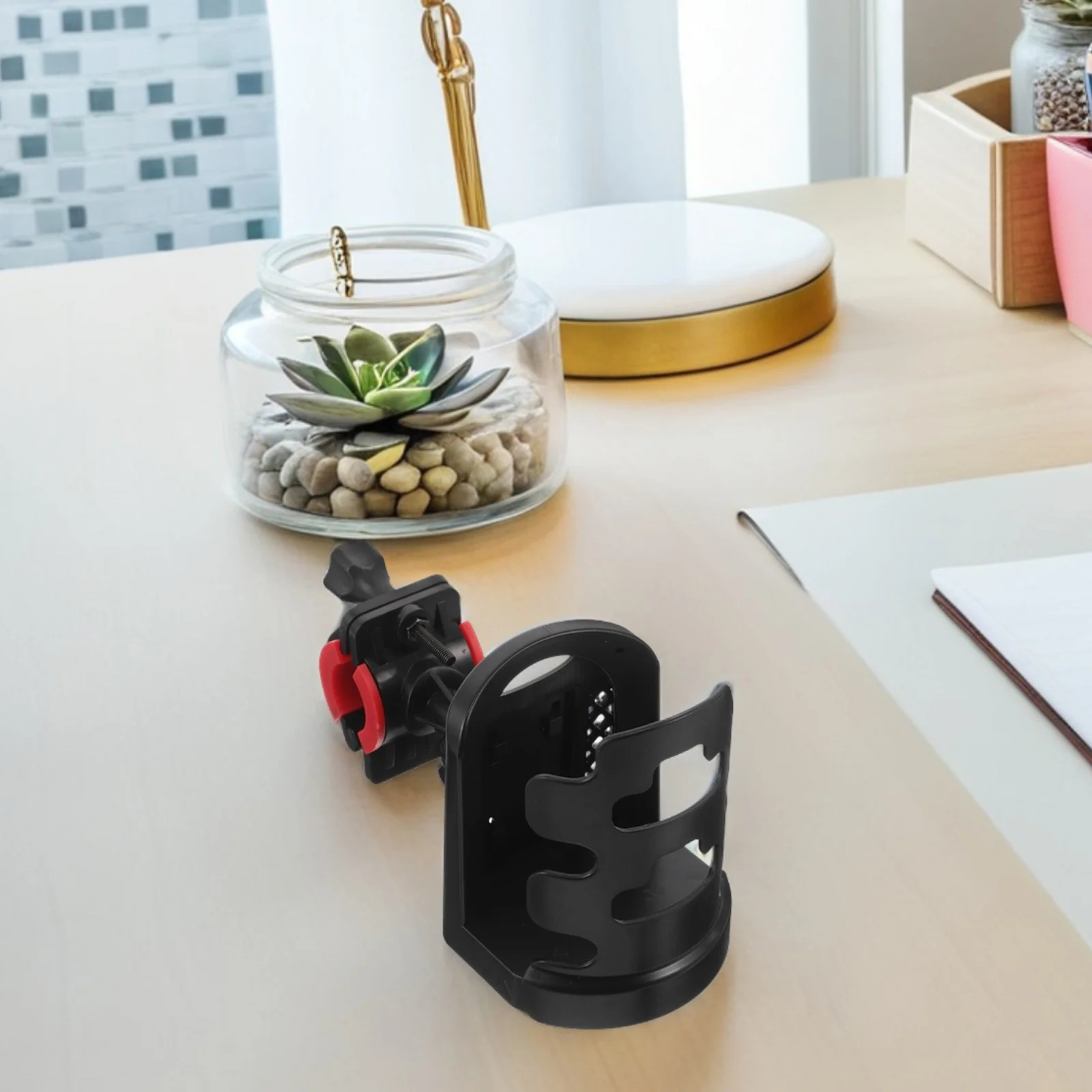 

Mic Stand Cup Holder Adjustable 360° Rotation Universal Water Bottle Cage For Microphone Stand Streaming Recording