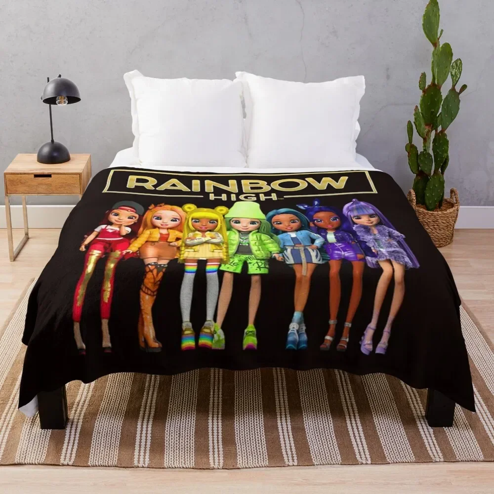 

Rainbow High Gift For Fans rainbow high dolls rainbow high characters Throw Blanket Summer Thins Blankets