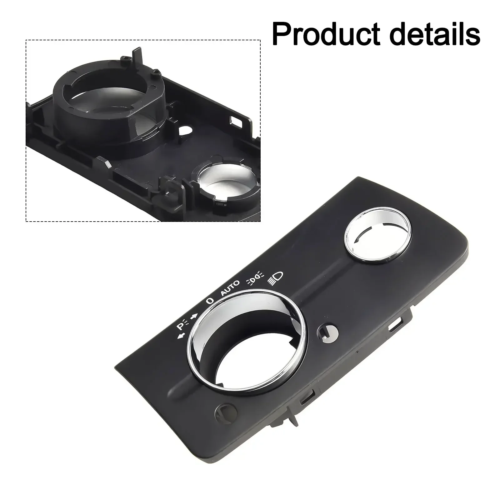 Car Black Headlight Switch Panel Cover Fit For Mercedes-Benz W211 E Class 2003-08 Headlight Switch Panel Cover