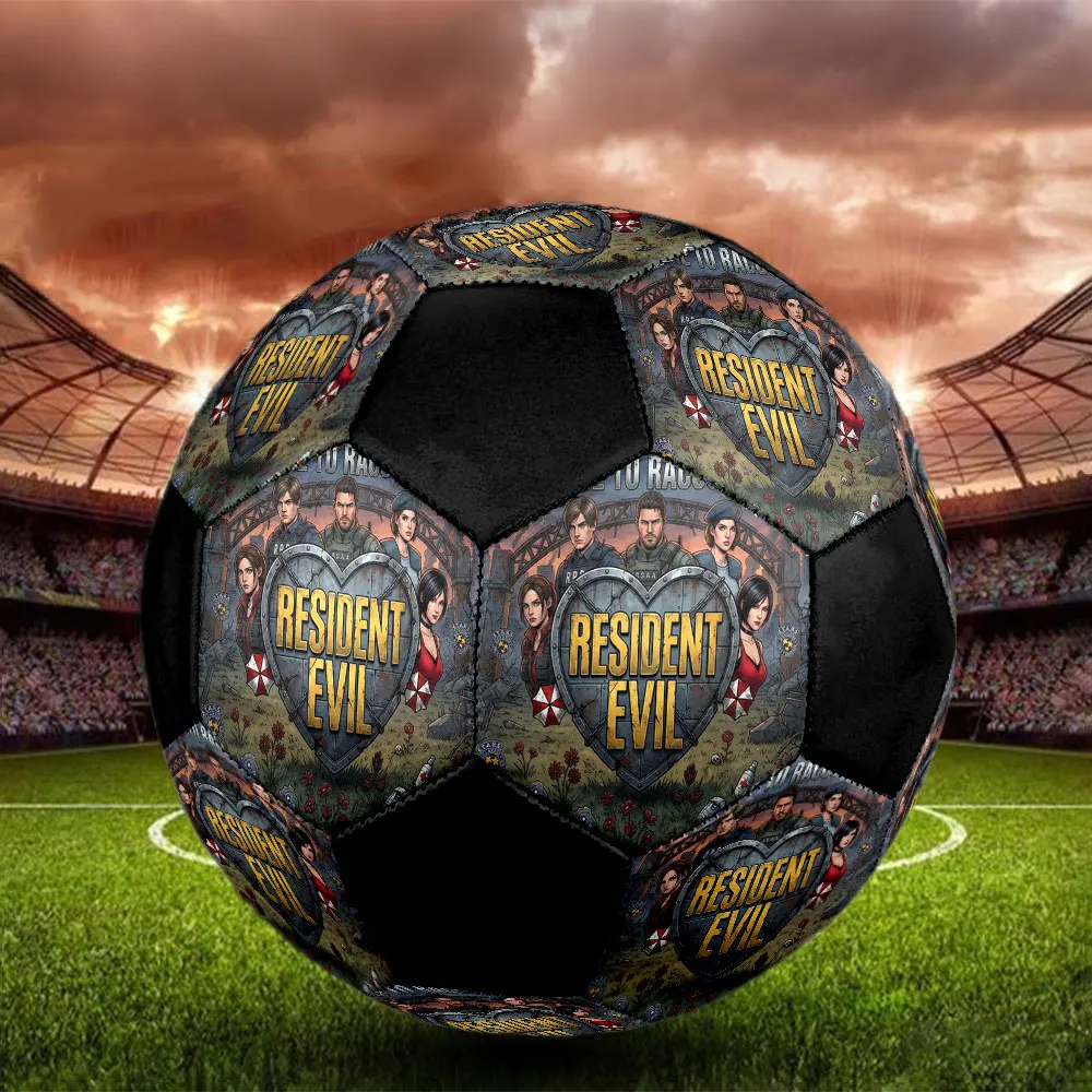 1PC Resident Evil Soccer Ball Football Size 5 Training Ball Colorful Outdoor Sports Festival Present HE75
