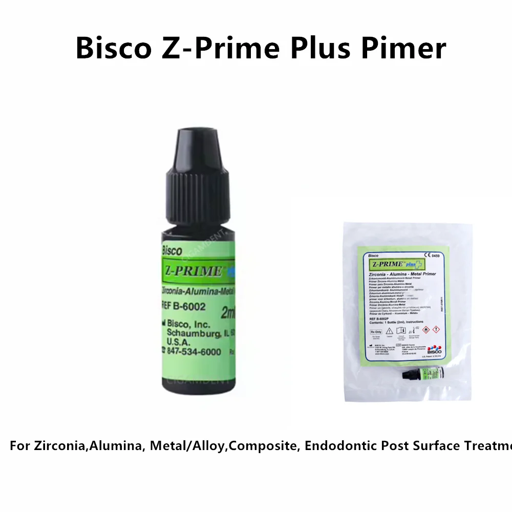 Bisco Z-PRIME Plus Dental Primer For Zirconia Aluminia Metal Composite Resin 2ML