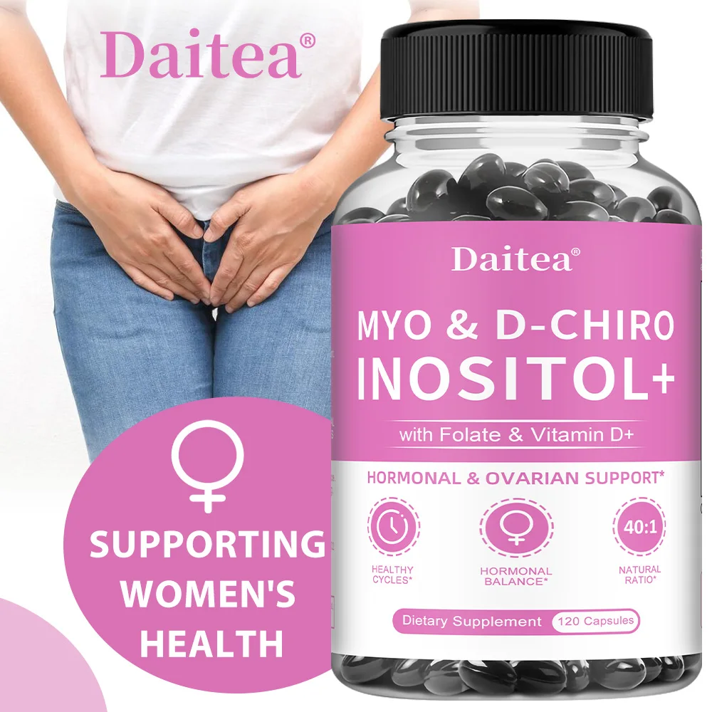 Myo-Inositol Supplement - Promotes Hormonal Balance and Ovarian Health, Regulates Menstrual Cycles, and Improves Mood