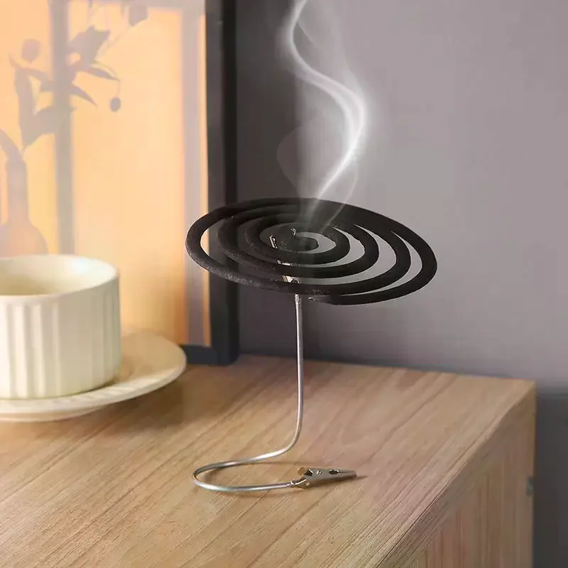 Metal Double Ended Mosquito Coil Clip Portable Broken Incense Clip Stand Mosquito Coil Rack Photo Folder Label Card Holder