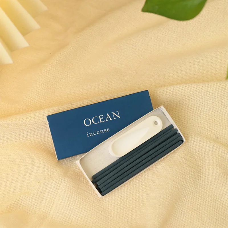 Y 10 Sticks Incense with Holder Hotel Fragrance Japanese Line Incense Indoor Household Tearoom Portable Travel Aromatherapy Set