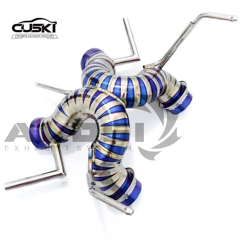 

High performance exhaust components suitable for McLaren 600LT 3.8T 2018 titanium backed exhaust straight pipe exhaust system