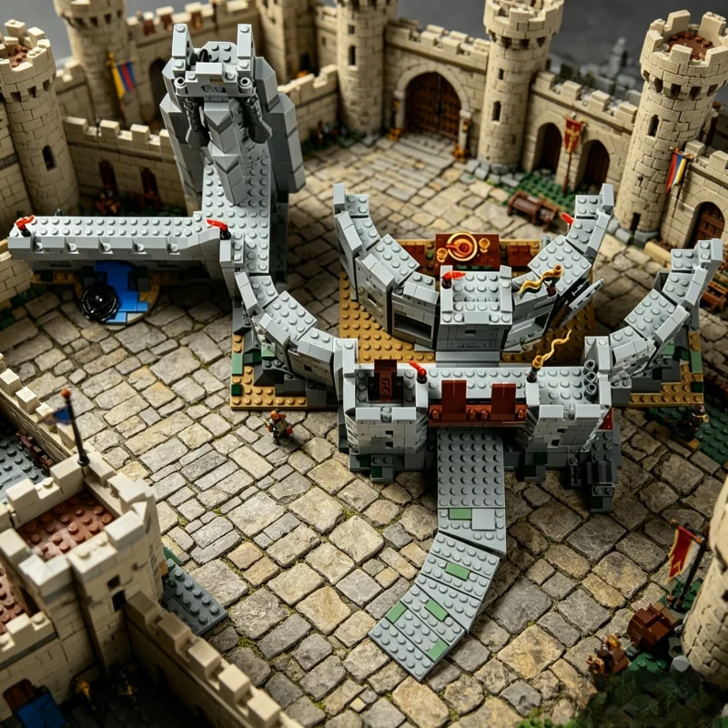 

Новый конструктор MOC «Древний замок» (1368 деталей), модель дома, украшение для дома, подарок для мальчиков