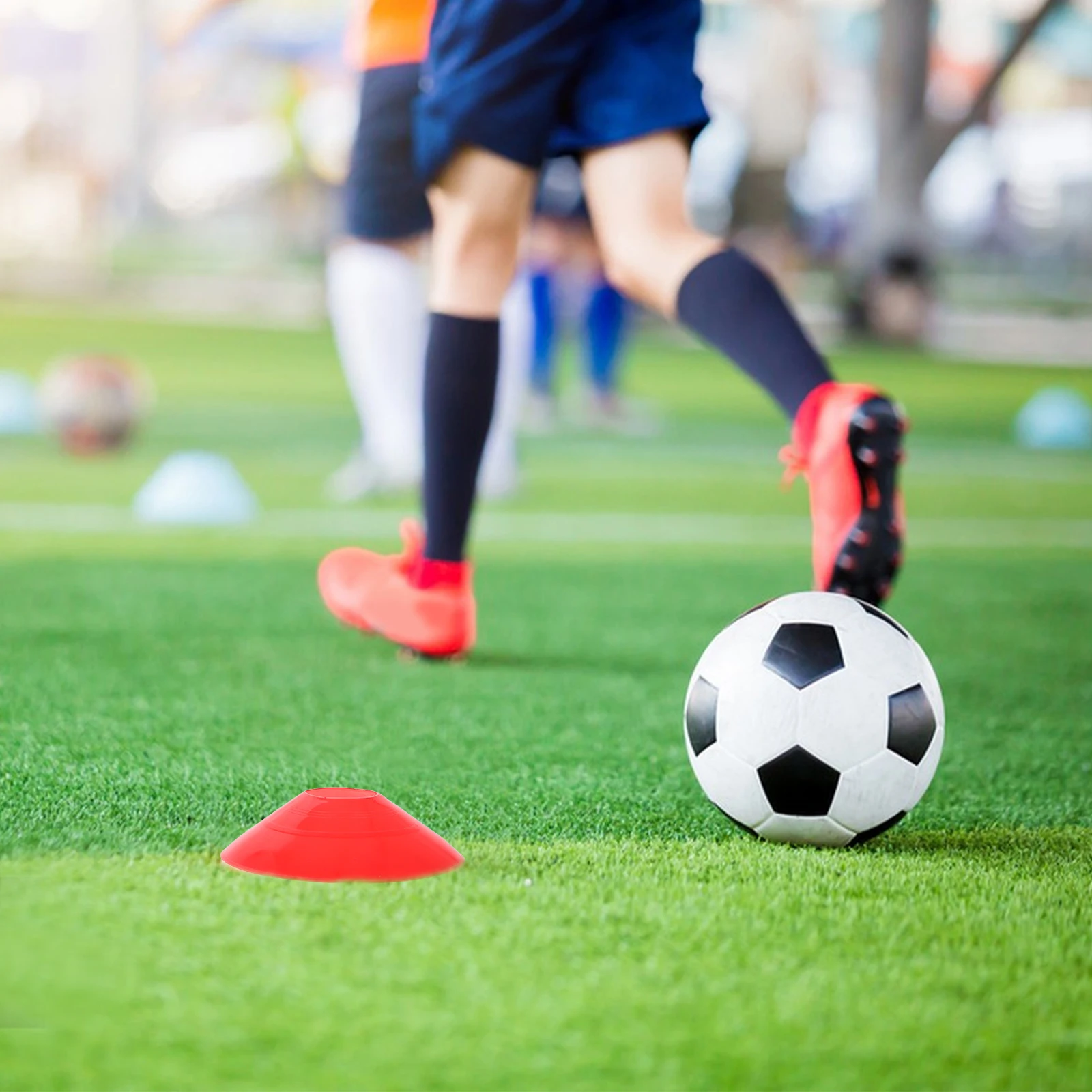 

25pcs Football Basketball Marking Discs Multicolor Ppt Training Cones For Kids Adults Sports Drills Agility Practice Equipment