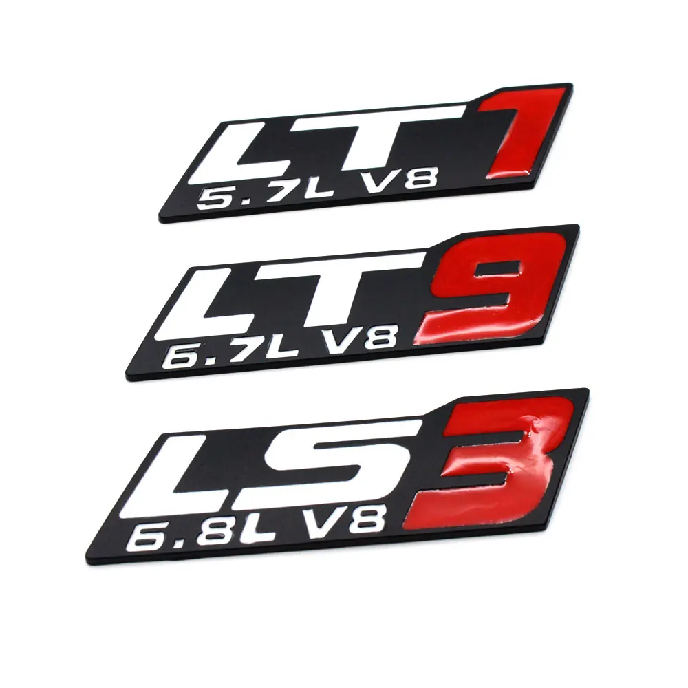 1 Stücke Auto Styling Metall Autos Emblem Aufkleber Abzeichen Logos Aufkleber V8 LT1/LS3/LT9 Für Dodge Universal Autos